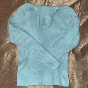 Cute blue turtle neck
